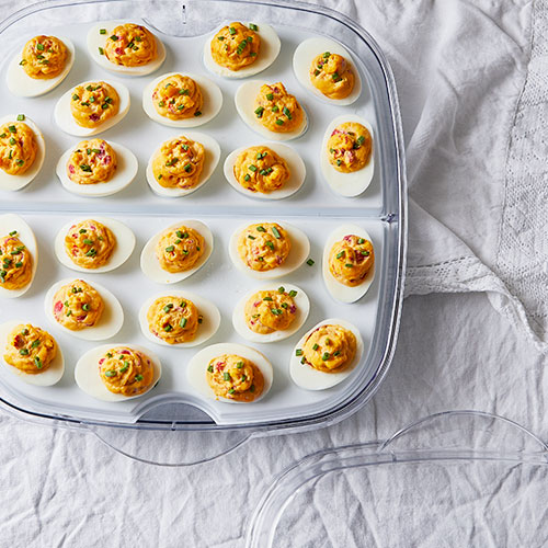 Pressure Cooker Pimento Cheese Deviled Eggs - Recipes