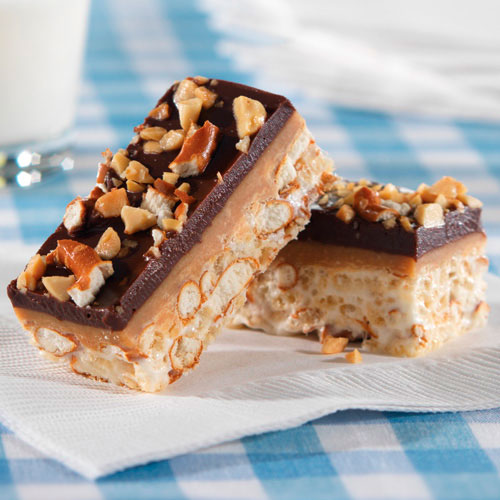 Chocolate-Peanut Butter Crunch Bars