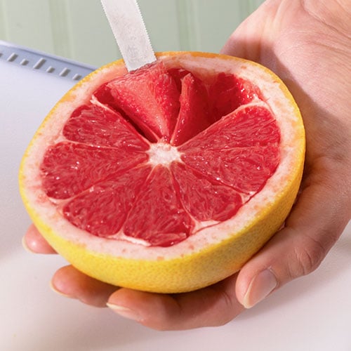 Pampered Chef Serrated Grapefruit Knife With Protective Cover 