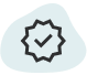 award checkmark in a ribbon