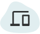 a desktop computer and mobile device