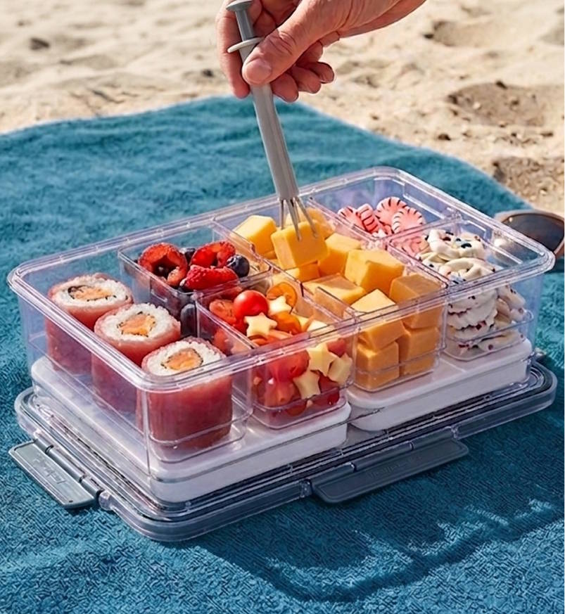 Snackle Box on the Beach