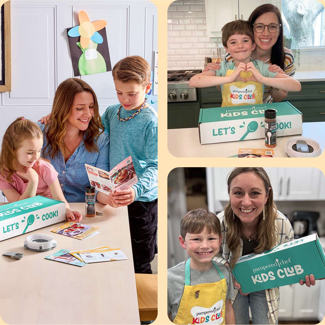 Families exeriencing the Dough Much Fun box
