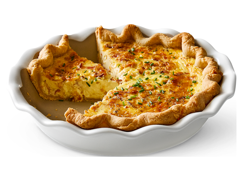 a delicious quiche