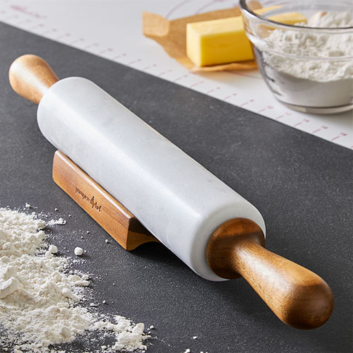 Marble Rolling Pin & Holder Set