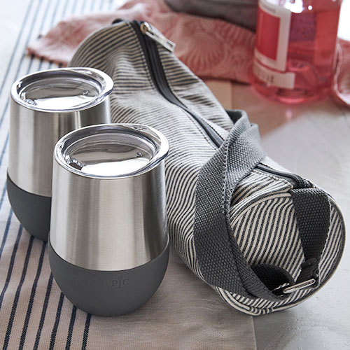 Wine Tumblers With Bag