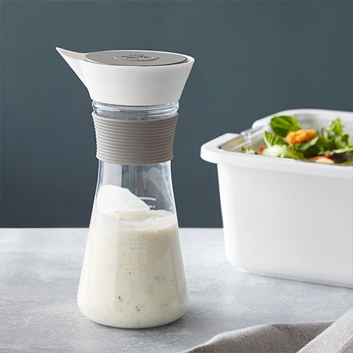 Pampered Chef Salad Dressing Shaker Bottle Measure Mix & Pour #100190