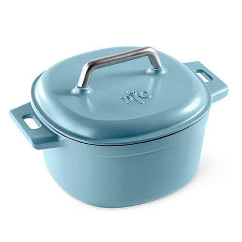 6qt. (5.7L) Enameled Cast Iron Dutch Oven, Blue Shop Pampered