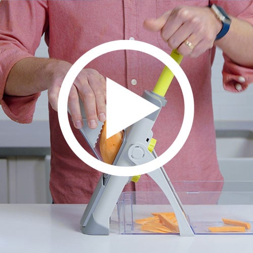 How to use ONCE FOR ALL Rapid-prep Mandoline Vegetable Slicer