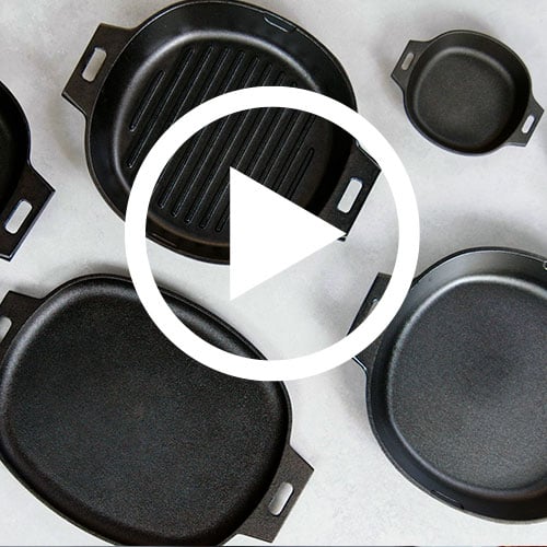 Play Cast Iron Sizzle Skillet & Wood Trivet Video