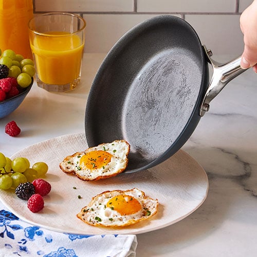  MSMK 24cm Small Egg Nonstick Frying Pan with Lid, Eggs