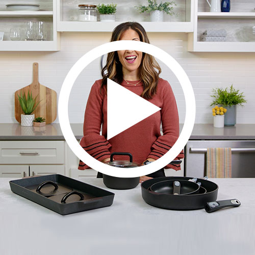 Play Nonstick Dbl Burner Grill & Grill Press Set Video