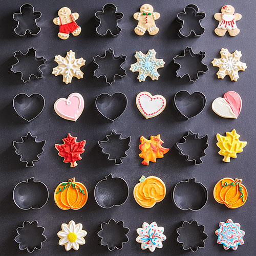 Stainless Steel Holiday Cookie Cutter Set