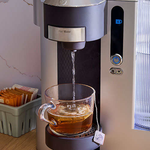 Keurig with hot water dispenser outlet