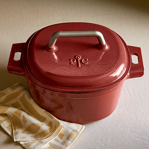 Red 6-qt(5.7-L)Enameled Cast Iron Dutch Oven