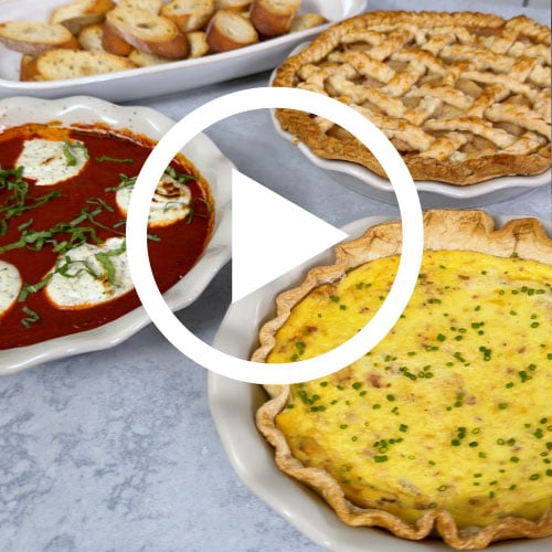 Play Fully Glazed Stone Pie Plate Video