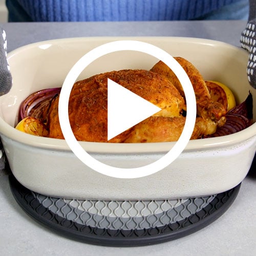 Play Fully Glazed Stone Round Baker Video