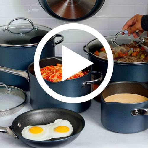 Play 12-Piece Brilliance Nonstick Cookware Set Video