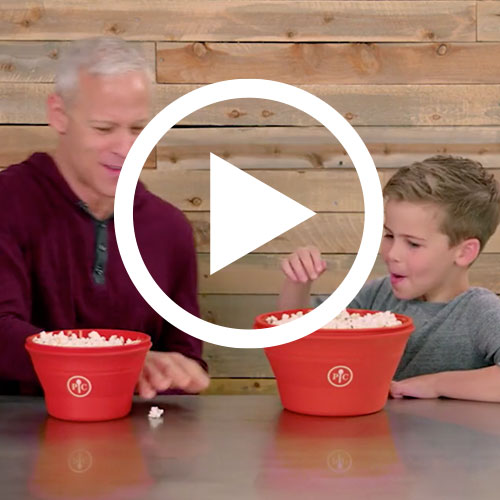 Play Family-Size Microwave Popcorn Maker Video