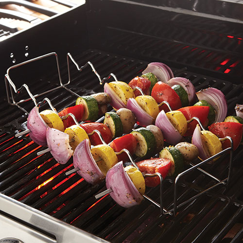BBQ Corn & Skewer Rack Shop Pampered Chef Canada Site