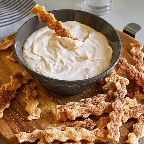 Pie Crust Chips & Cinnamon Dip
