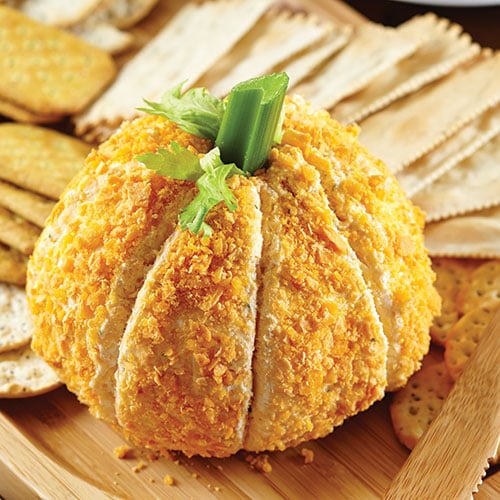 Pumpkin Shaped Cheese Ball