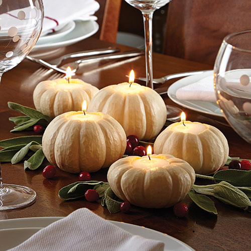 Pumpkin or Apple Candle Centerpiece