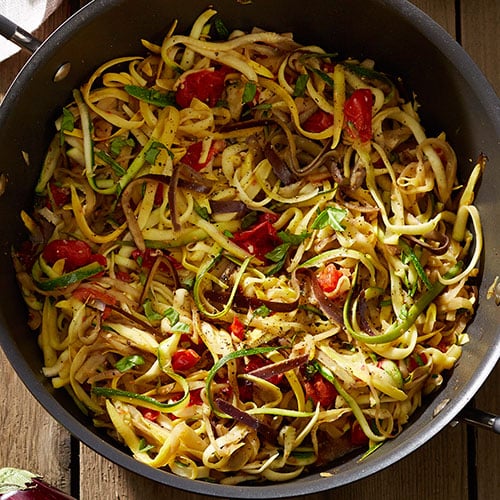 Veggie Noodles with Fresh Tomato-Basil Sauce