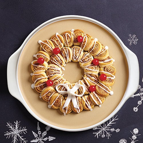 Mini Cinnamon Roll Wreath