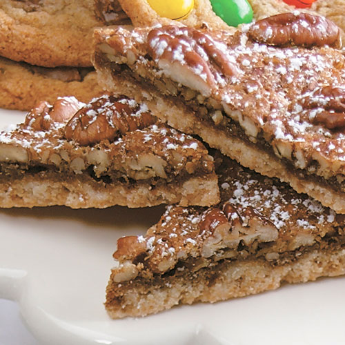 Pecan Praline Cookie Triangles