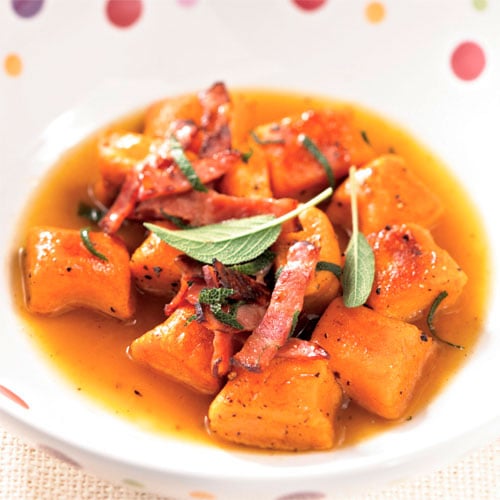 Sweet Potato Gnocchi with Bacon & Fresh Sage