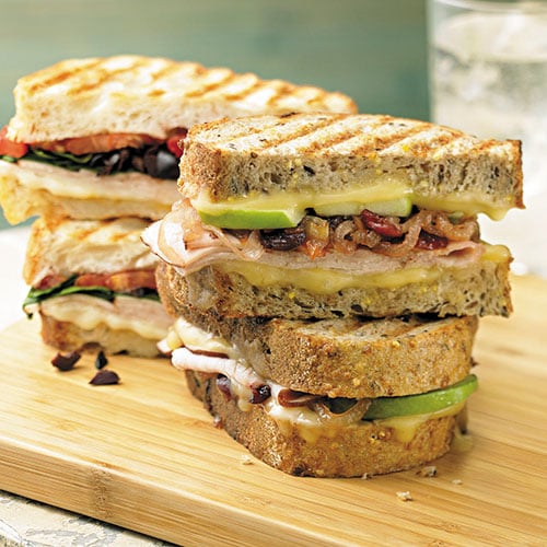 Turkey Panini with Onion-Cranberry Marmalade