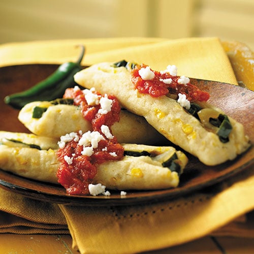 Poblano Tamales in Parchment