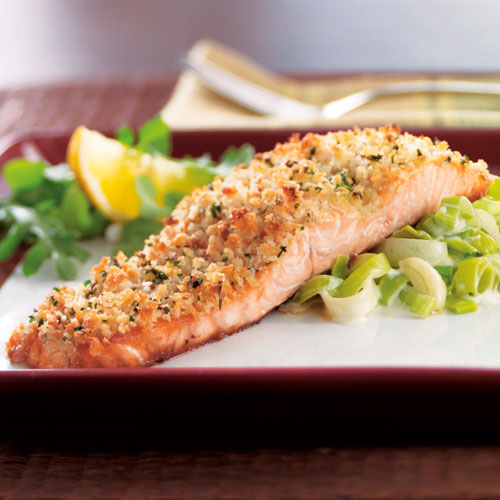 Baked Salmon with Creamy Leeks Recipes Pampered Chef Canada Site