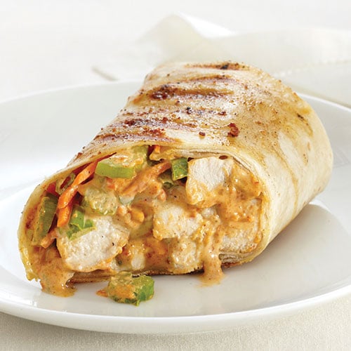 Grilled Buffalo-Style Chicken Wraps