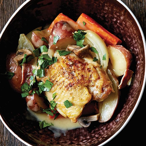 Braised Chicken with Root Vegetables