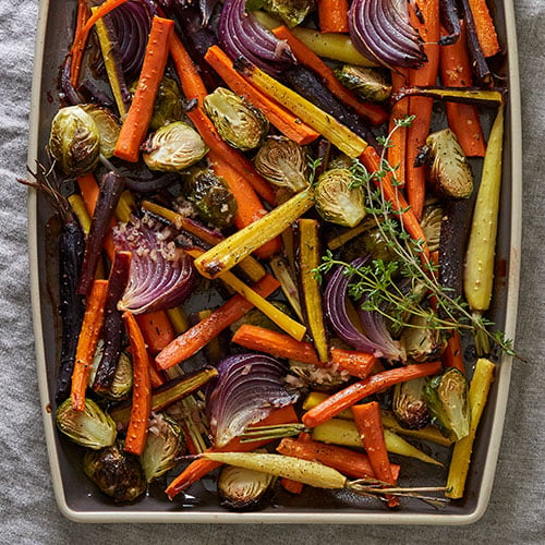 Roasted Vegetable Salad with Cider Vinaigrette