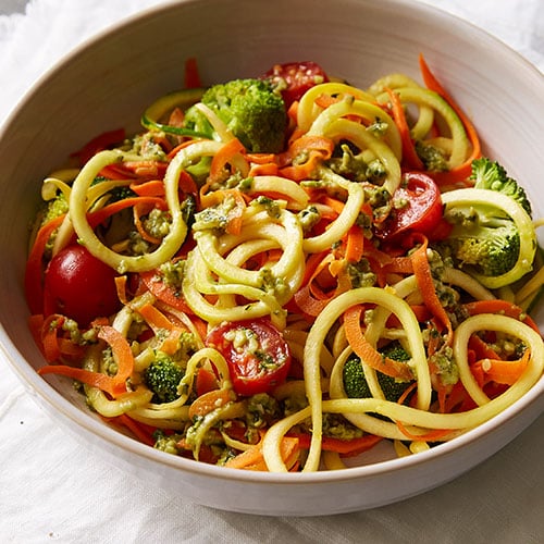 Creamy Avocado Pesto Primavera