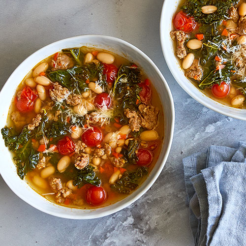 White Bean, Kale & Sausage Stew