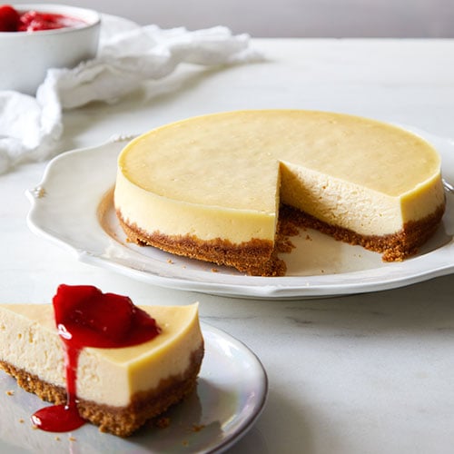 Pressure Cooker Strawberry Cheesecake