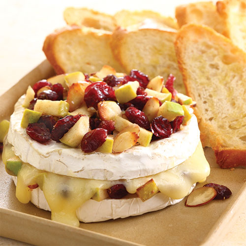 Baked Brie with Apples & Cranberries