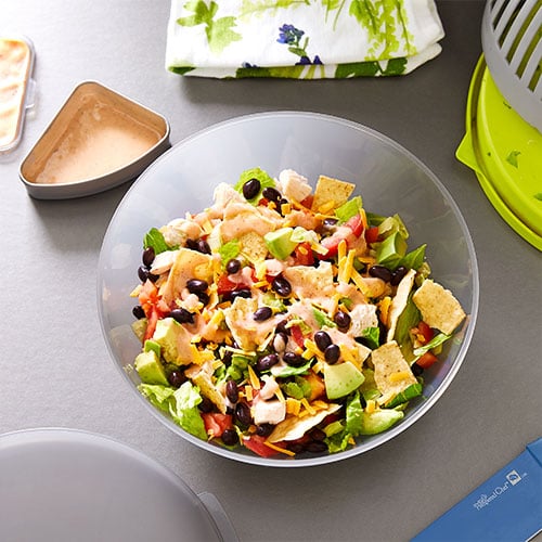 Southwestern Salad With BBQ-Lime Dressing