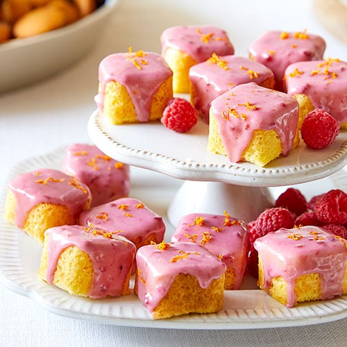 Orange-Raspberry Petit Fours