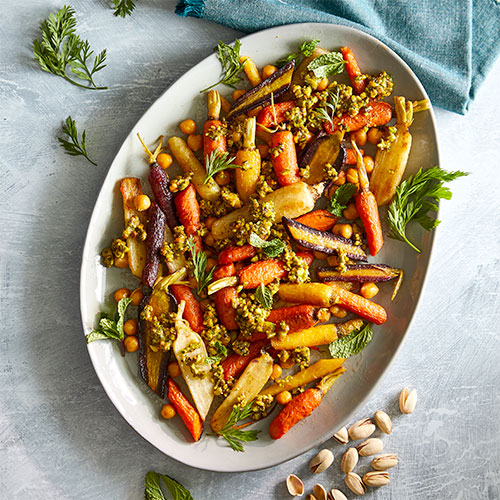 Roasted Carrots With Pistachios