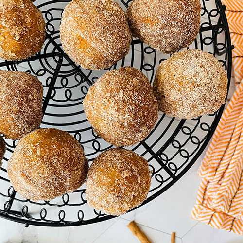 Pumpkin Donut Holes
