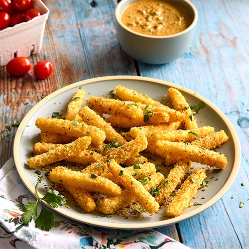 Polenta Fries With Creamy Pesto