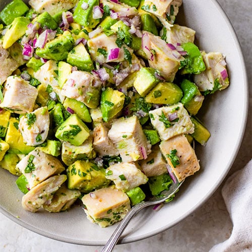 Sous Vide Chicken & Avocado Salad