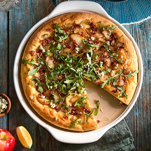 Caramelized Apple & Bacon Pizza