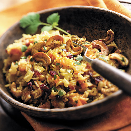 Cashew-Curry Fruited Rice