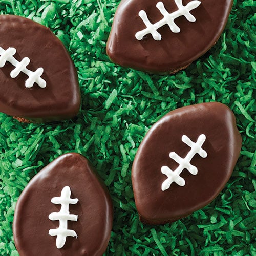 Double Chocolate Brownie Footballs